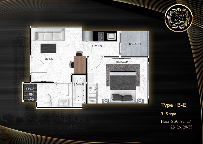 Grand Solaire Noble — apartment layout